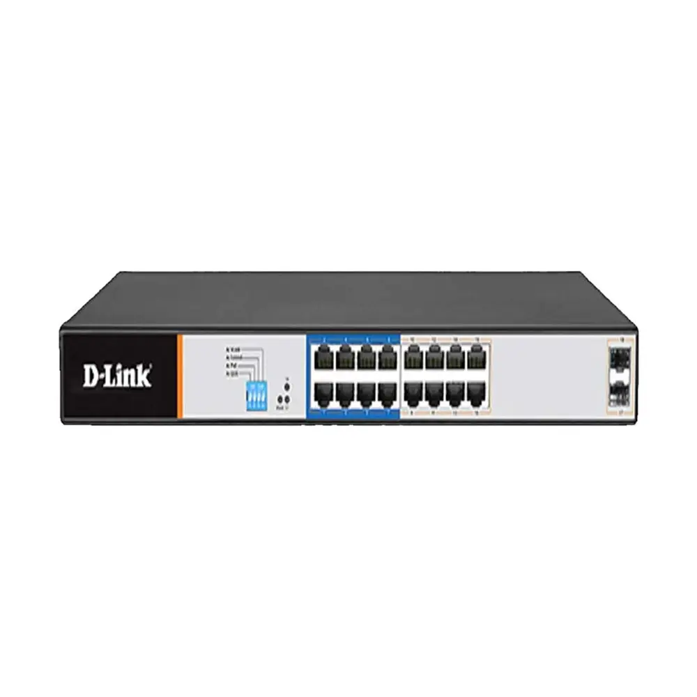 D-Link DGS-F1018P-E 18 Port Unmanaged PoE Switch – View 1