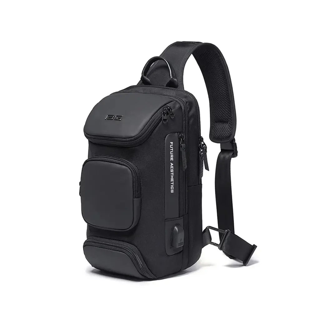 BANGE BG-7086 Stylish Casual Single Shoulder Cross body Bag – Color: Black – View 1