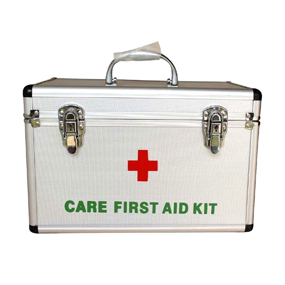 Double Lock Aluminum First Aid Kit Storage Box – View 1