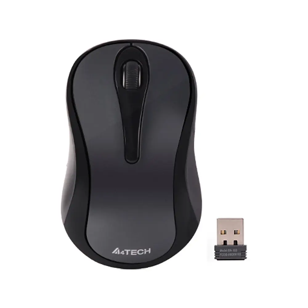 A4TECH G3-280N Wireless Mouse Glossy Grey – View 1