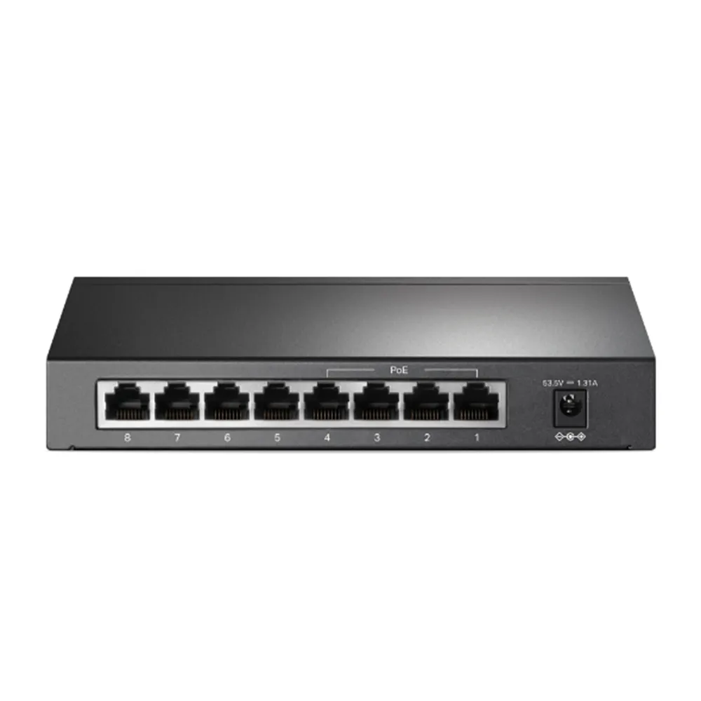 TP-Link TL-SF1008P 8 Port 10/100Mbps Network Switch with 4-Port PoE – View 1
