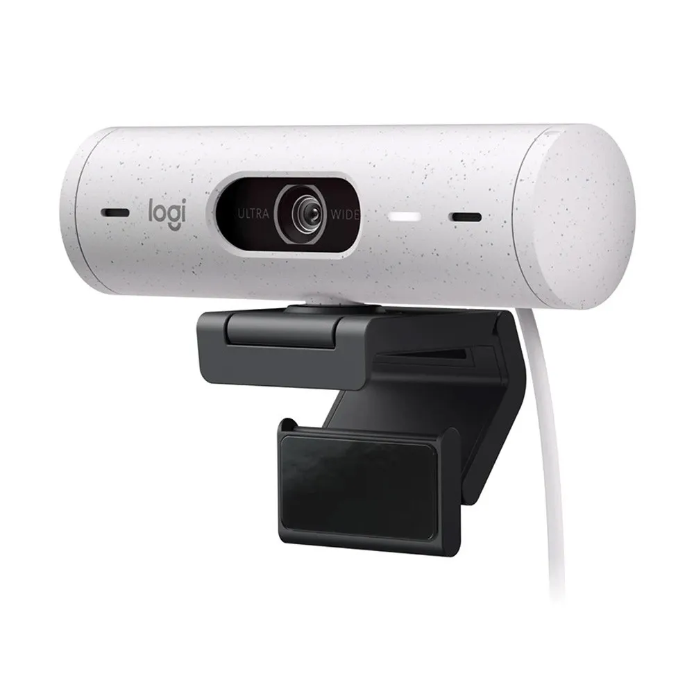 Logitech BRIO 500 Full HD 1080p 4MP Auto-framing Webcam – Color: White – View 1