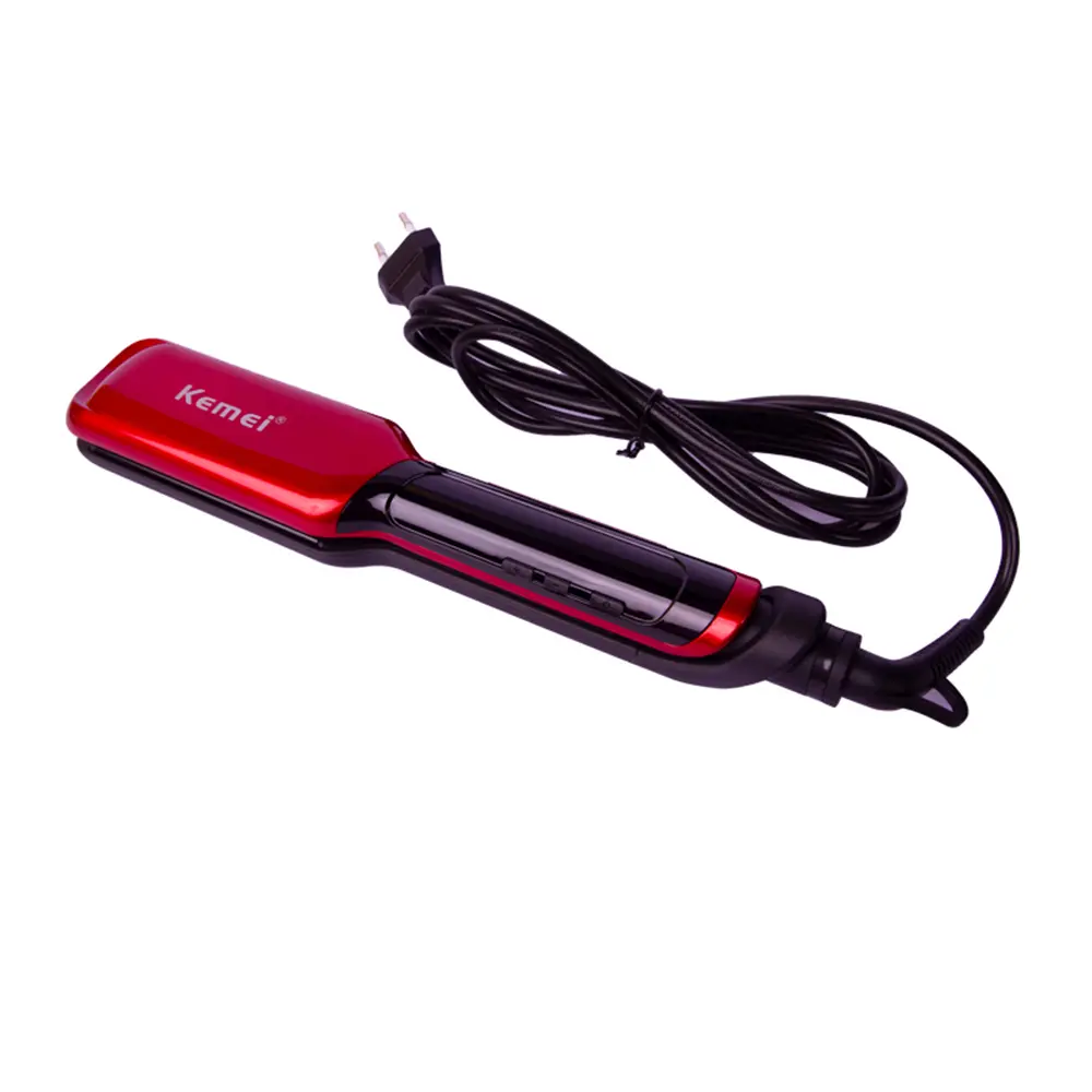 Kemei KM–9620 Thermostat LCD Display Hair Straightener – View 1