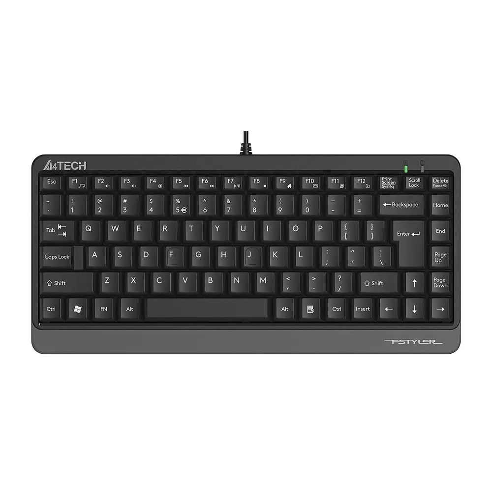 A4TECH FK11 USB Mini Black Keyboard With Bangla  – View 1