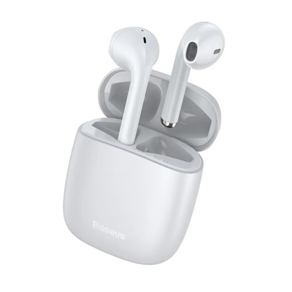 Baseus Encok W04 True Wireless Stereo Earbuds – Color: White – View 1