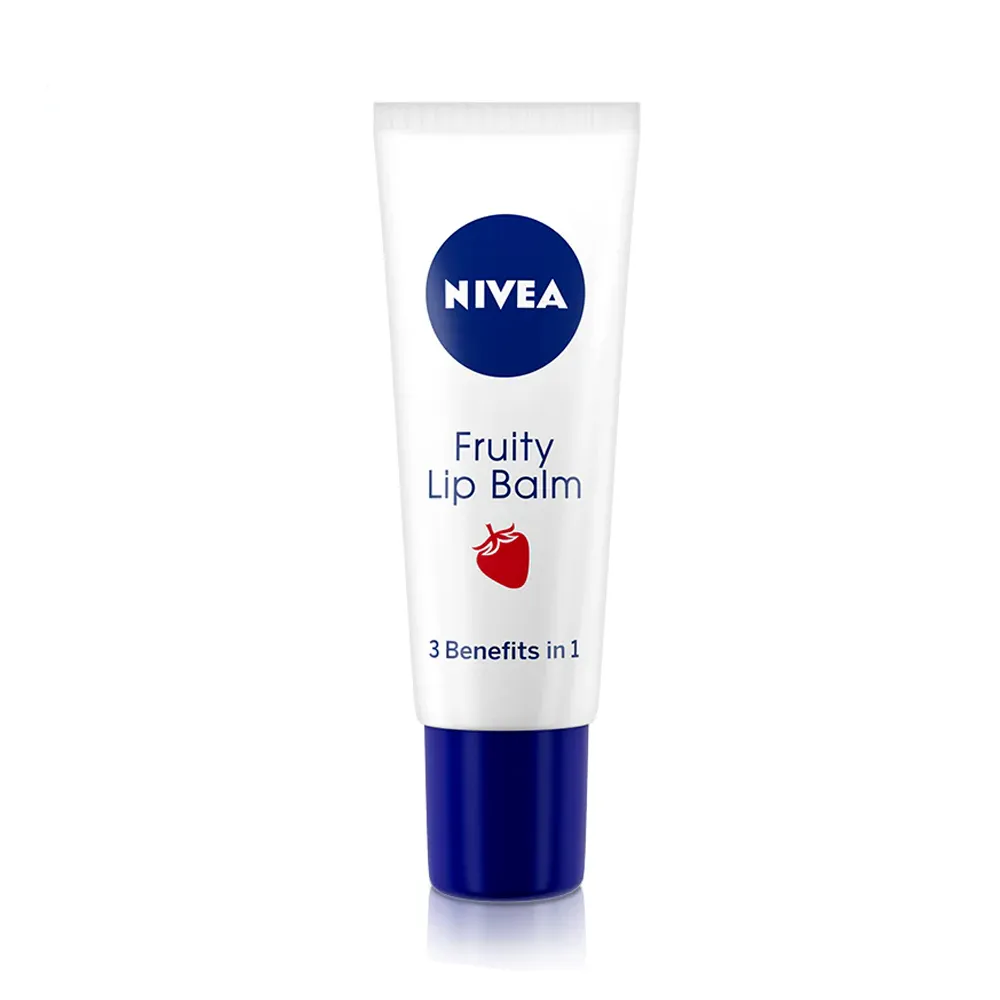 Nivea Lip Care Fruity Shine Strawberry Lip Balm 10gm – View 1