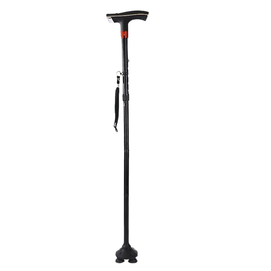 Multi-Function LED Light Elderly Walking Stick – View 1