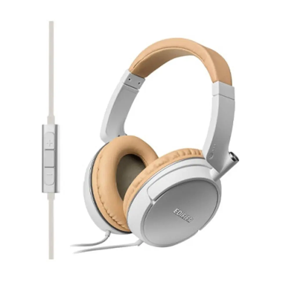Edifier P841 Comfortable Noise Cancelling Wired Headphone – Color: White – View 1