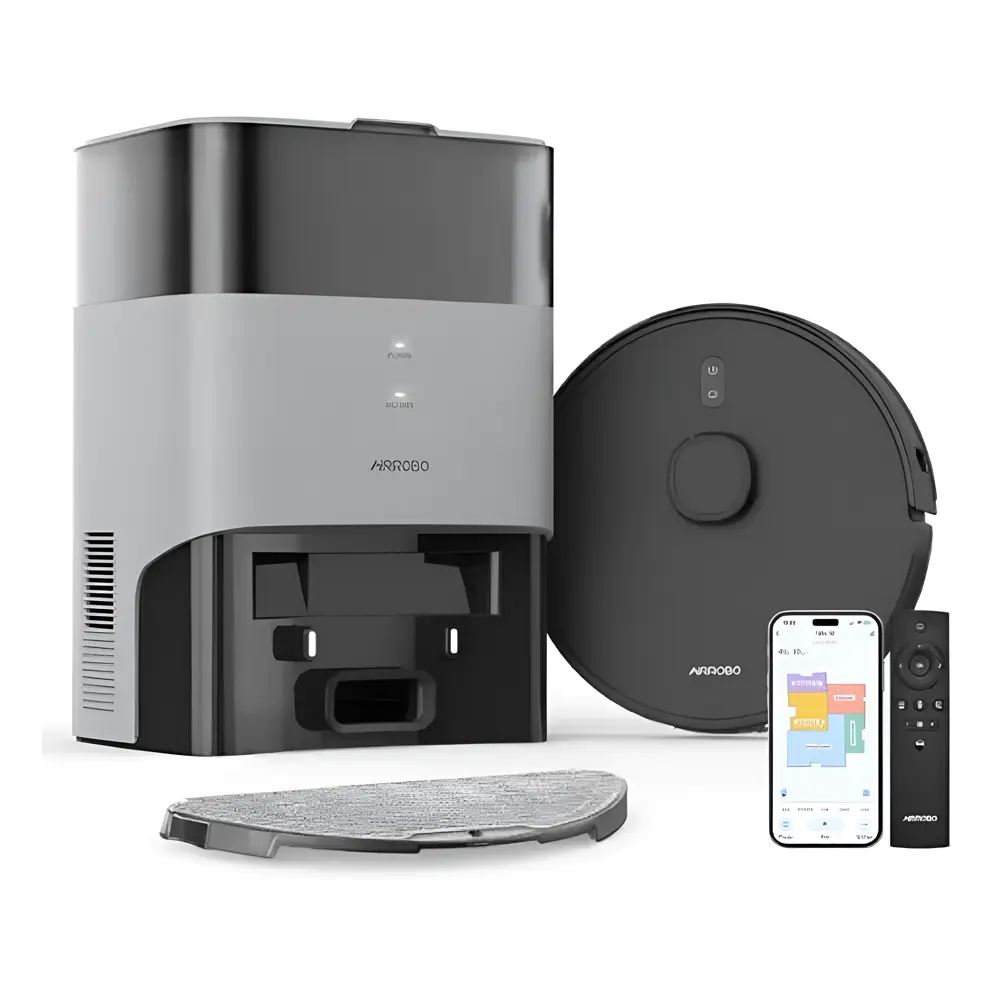 AIRROBO T20+ Robot Vacuum and Mop Combo with Self-Emptying Station – View 1