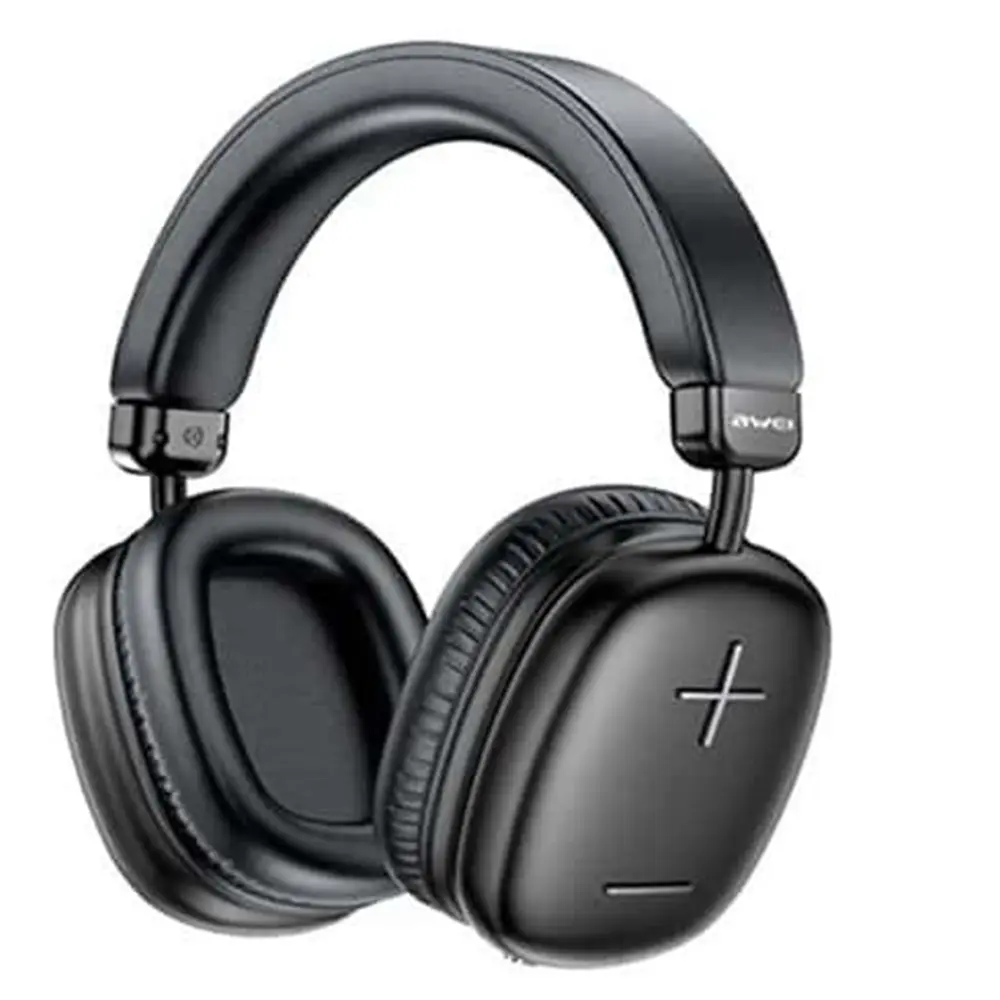 Awei AT6 Bluetooth Wireless Gaming Sport Headphone – Color: Black – View 1