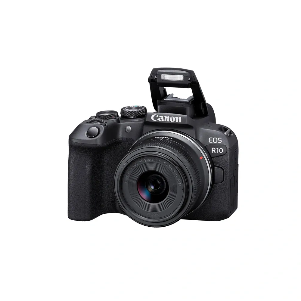 Canon EOS R10 with RF S18 45mm F4.5 6.3 IS STM Mirrorless Camera – View 1
