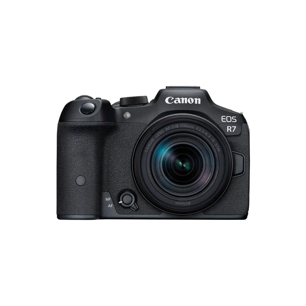 Canon EOS R7 with RF-S18-150mm F3.5-6.3 IS STM Lens Mirrorless Camera – View 1