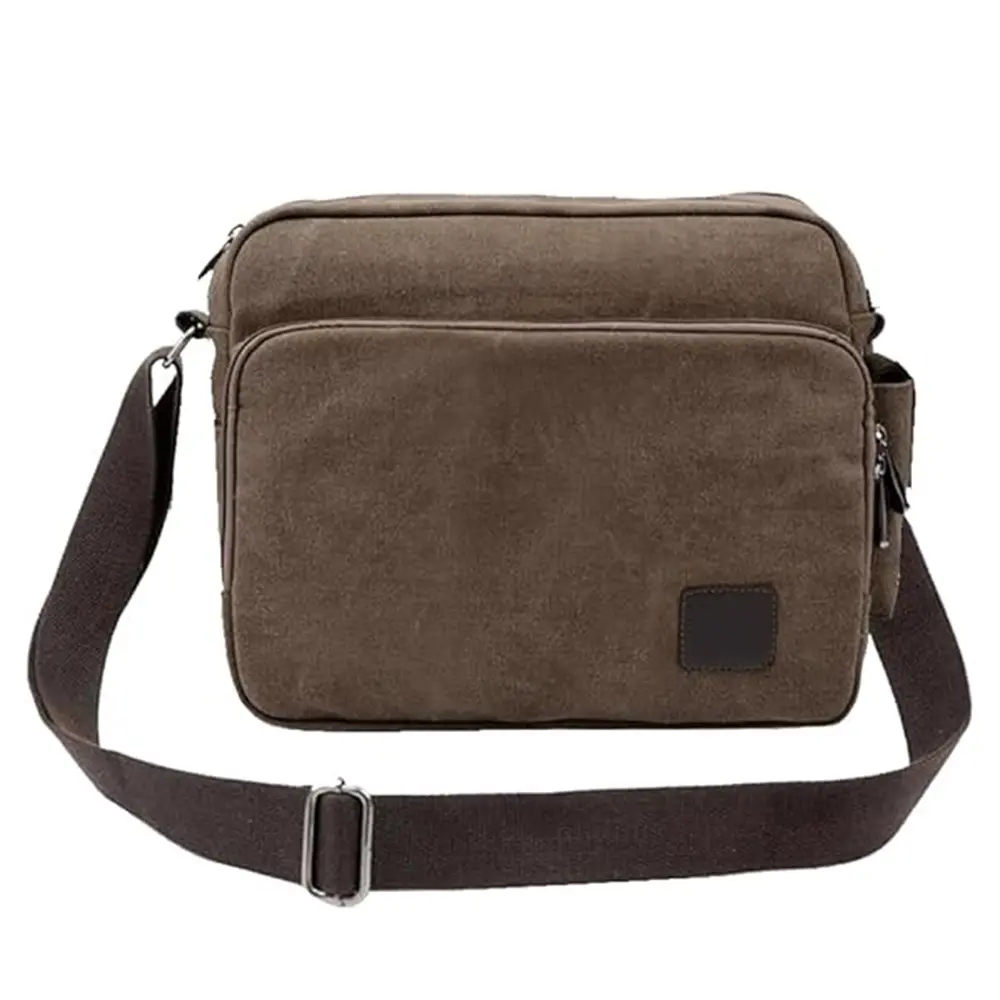 Vintage Style Multifunction Canvas Messenger Crossbody Bag – View 1