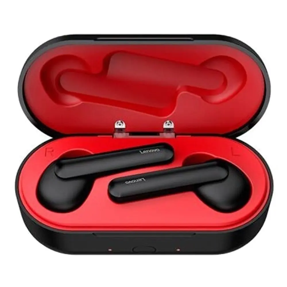 Lenovo HT28 Bluetooth 5.0 True Wireless Earbuds – Color: Red – View 1