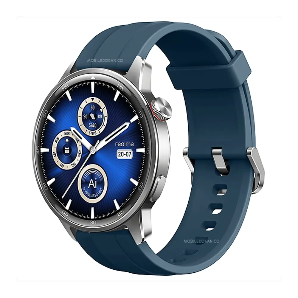 Realme Watch S2 Color AMOLED Smart Watch – Color: Blue – View 1