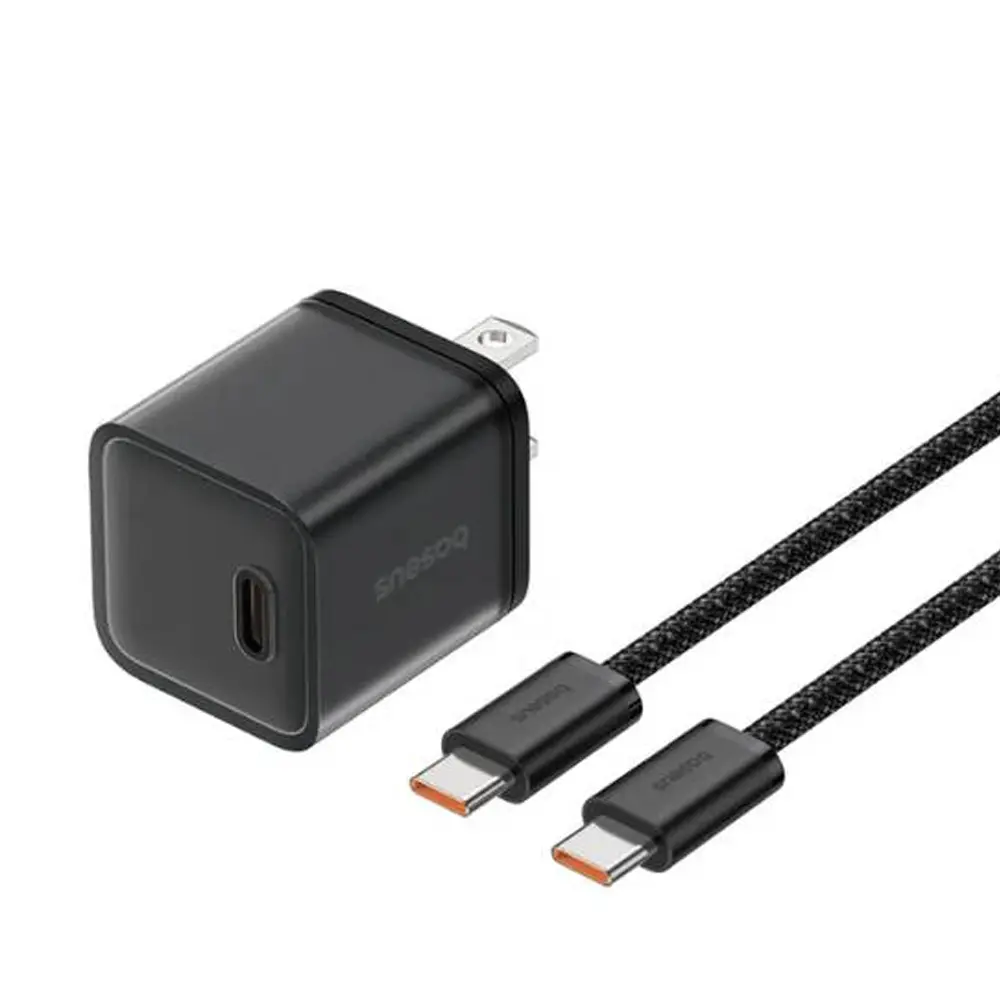 Baseus GaN5S 30W USB-C Portable GaN Technology Charger – Color: Black – View 1
