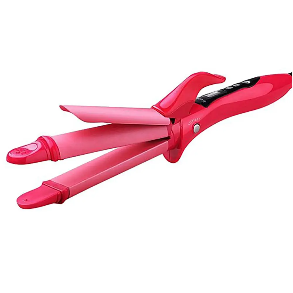Kemei KM-1298 Straight Care and 2 in 1 Curl Hair Straightener for Women – View 1