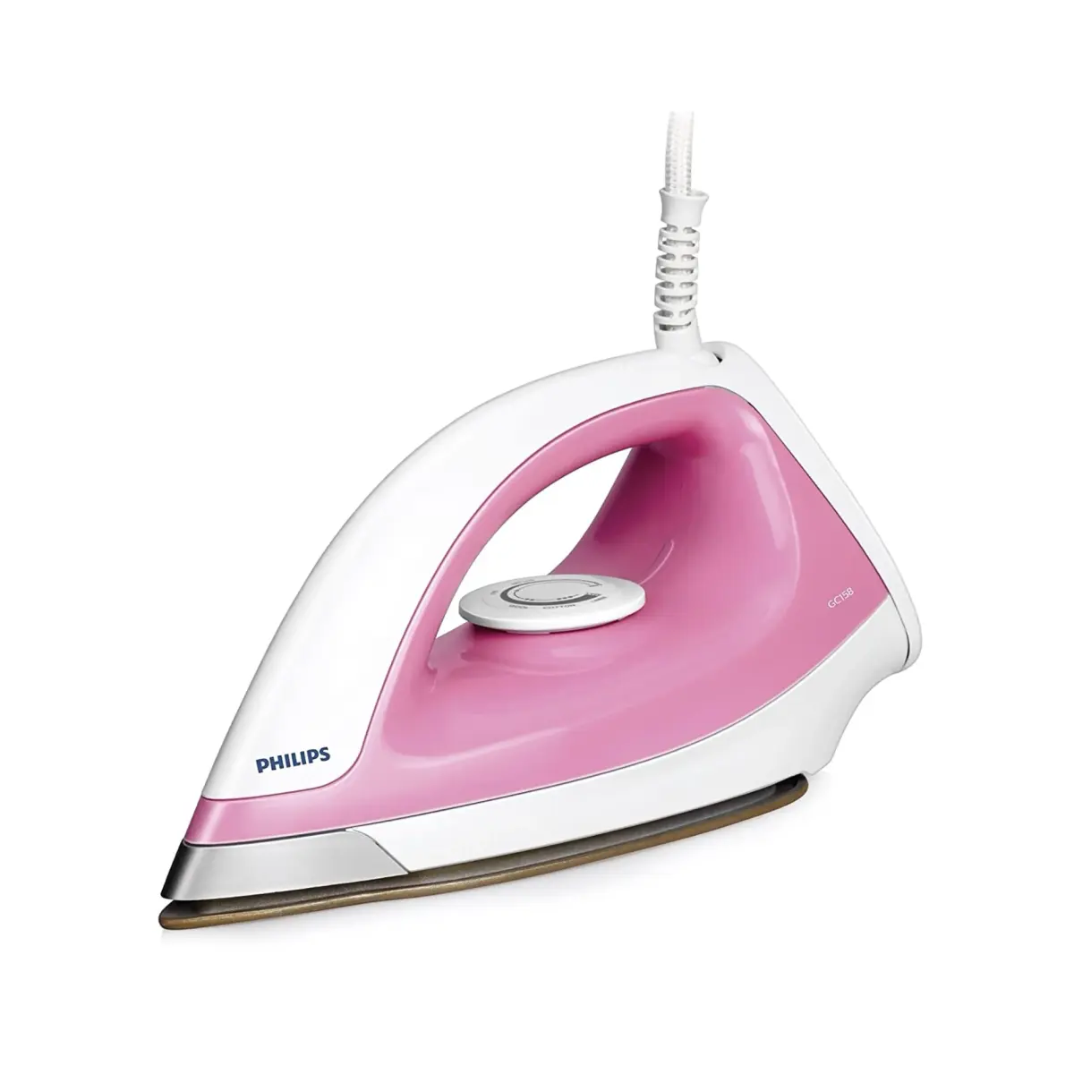 Philips GC158/02 1100 Watt Dry Iron with Golden Soleplate Coating – View 1