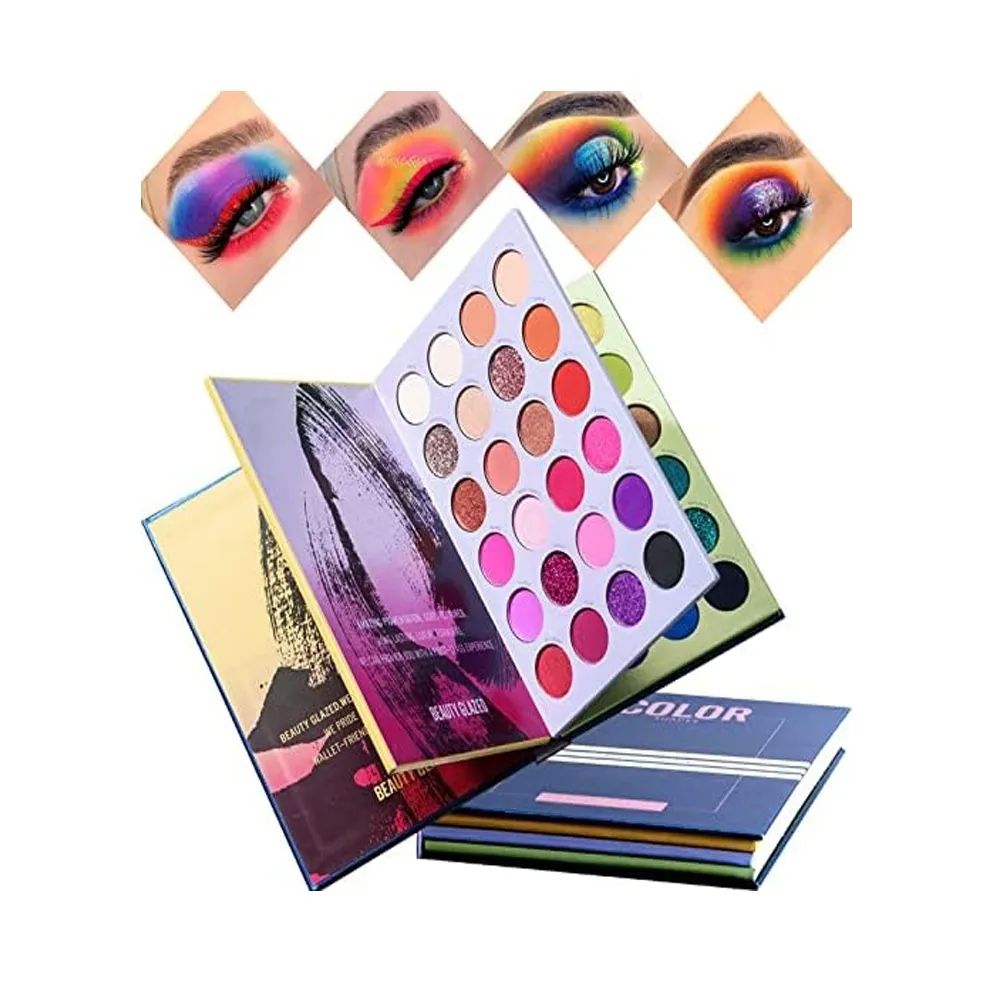 Beauty Glazed 72 Eyeshdow Pallet 3 layer Book Style Combination Makeup set – View 1