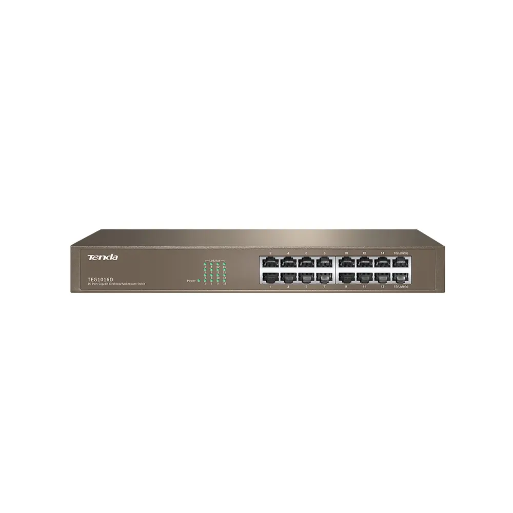 Tenda TEG1016D 16 Port Gigabit Ethernet Metal Body Switch – View 1