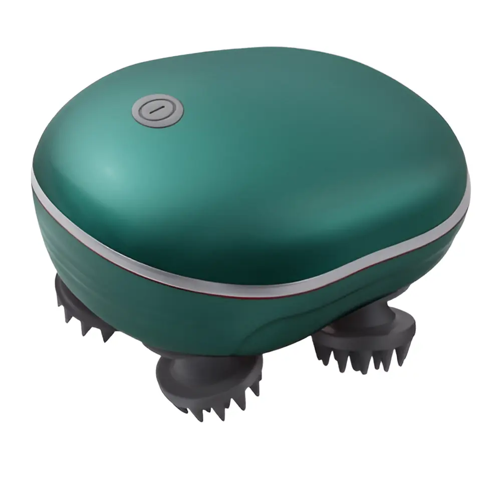 Migraine Electric Portable Head Massager for Deep Relaxation – Color: Green – View 1