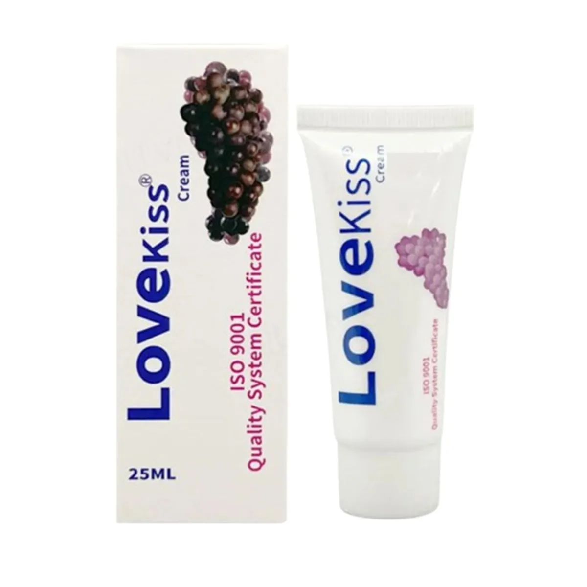 Love Kiss Grape Flavoured Vaginal & Oral Anal Lubricant – 25ml – View 1