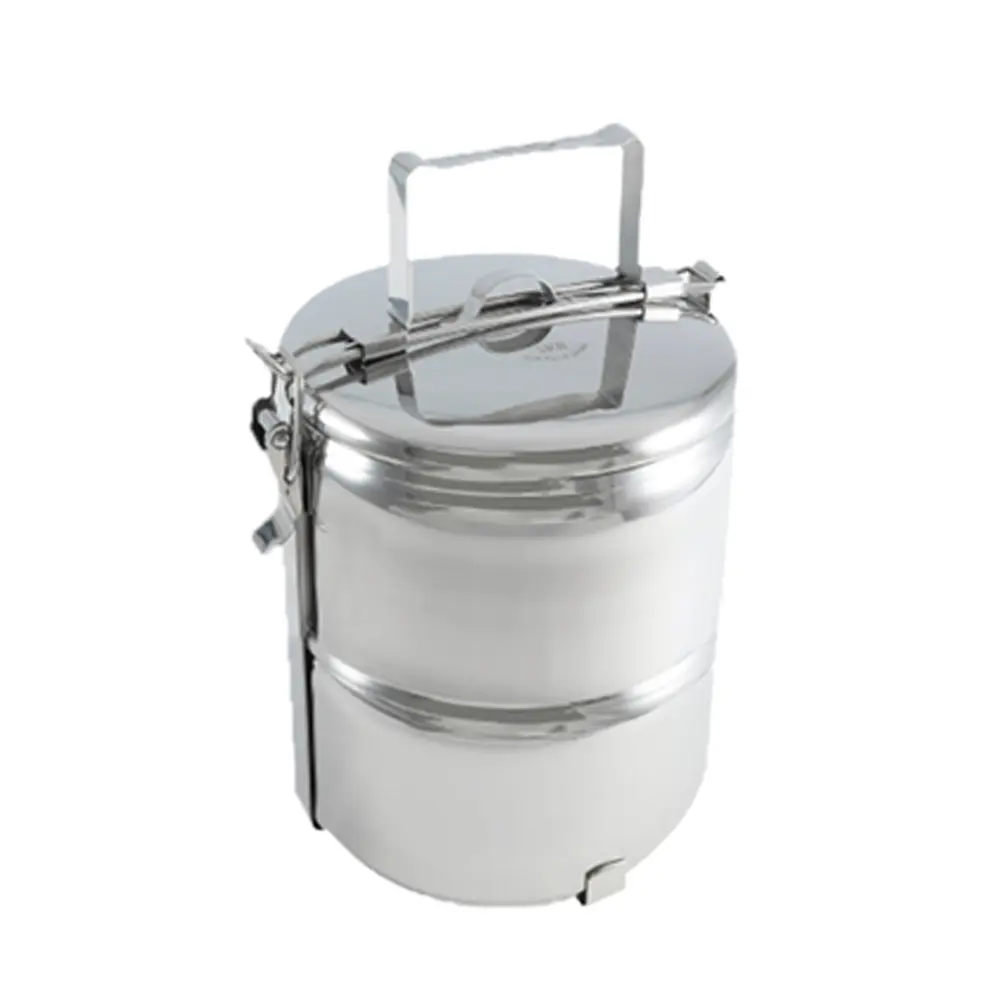 SKB Food Container Round Stainless Steel Lunch Box – View 1