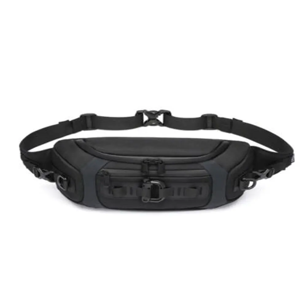 Ozuko 9530 Sling Bag, And Waist Crossbody Bag for Men & Women – Color: Black – View 1