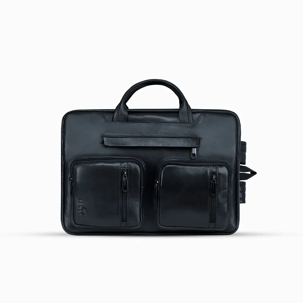 4G Cow Leather 2 in 1 Backpack Laptop & Official Hand Bag – View 1
