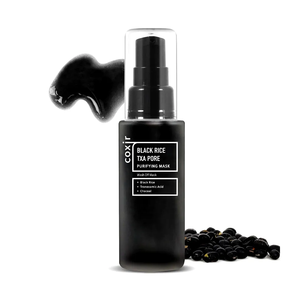 Coxir Black Rice TXA Blackhead Cleansing Pore Purifying Facial Mask 50ml – View 1