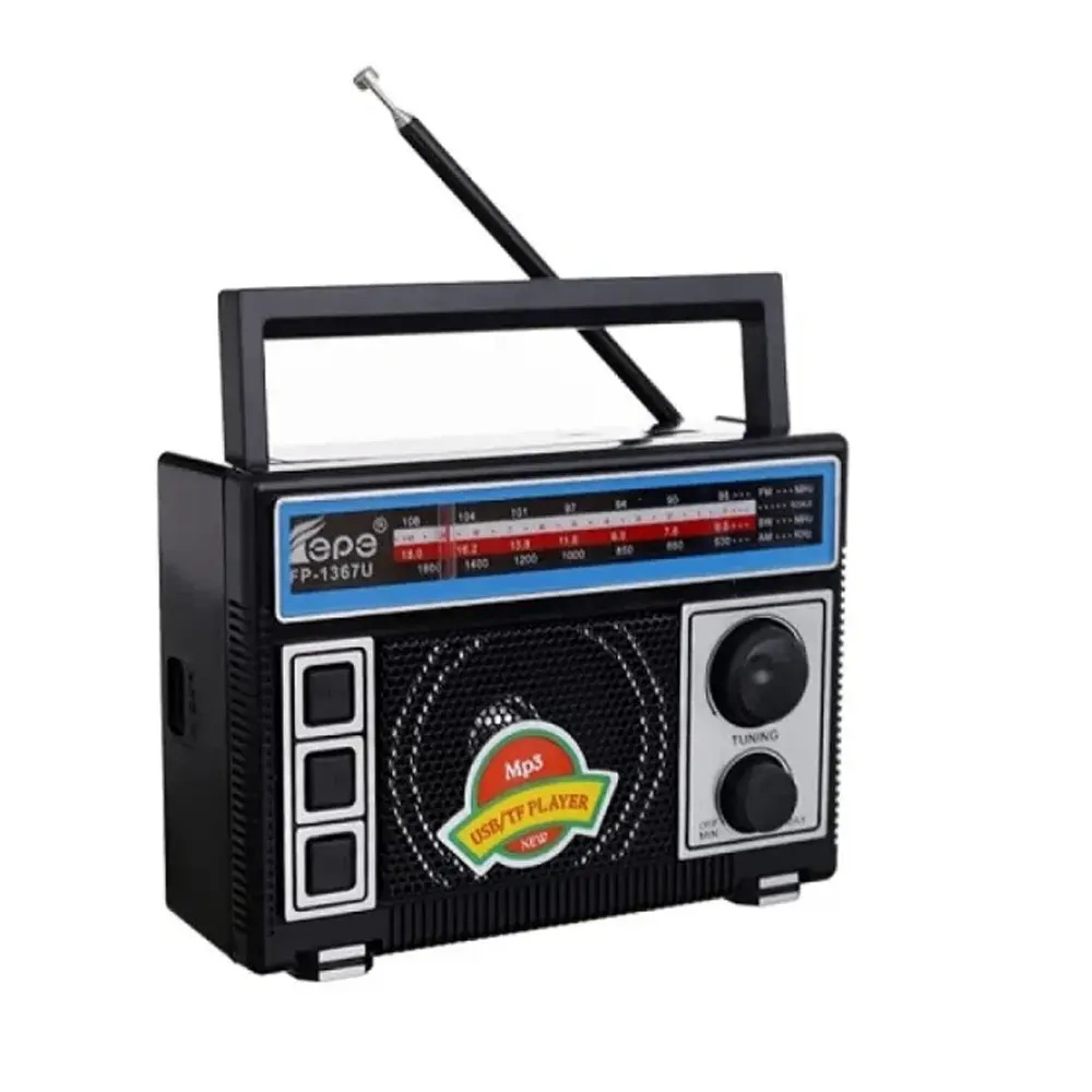 Fepe FP-1367U USB/TF Card Supportred AM/FM/SW 3-Bands FM Radio  – View 1