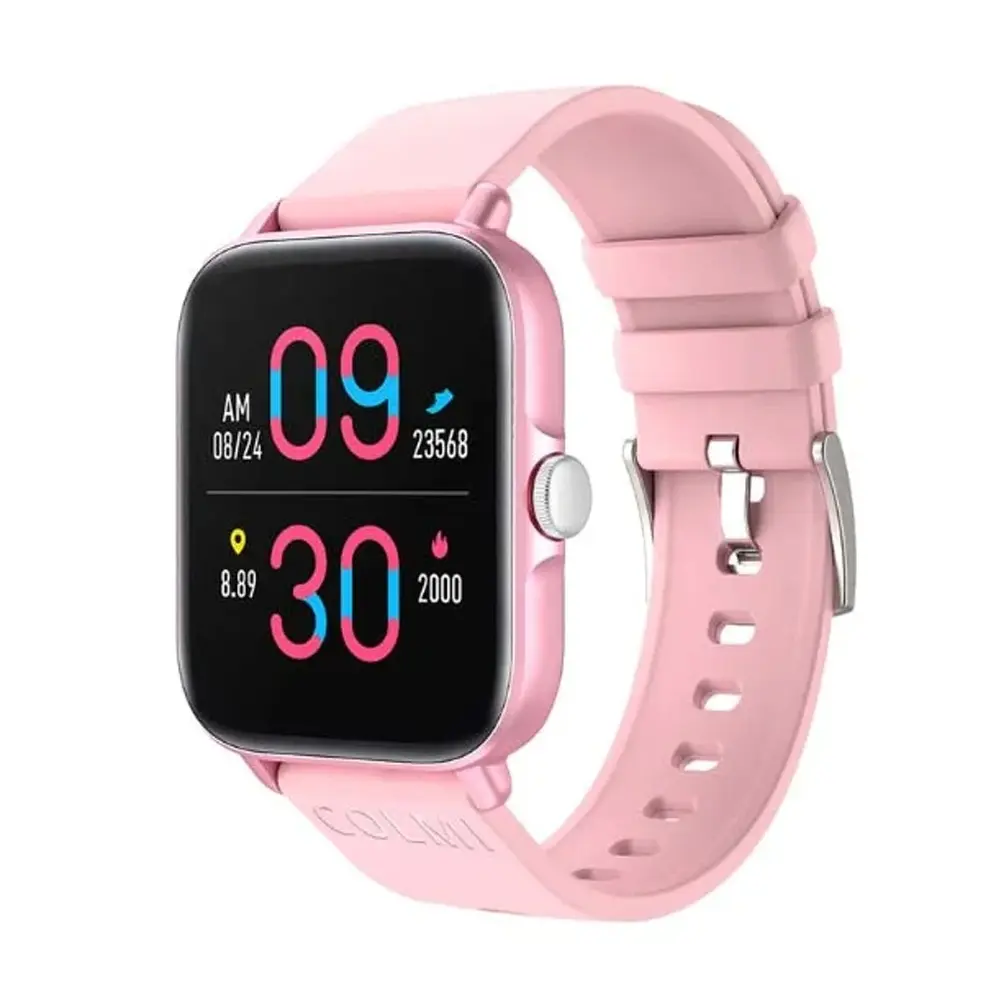 COLMI P28 Plus IP68 Waterproof Smart Watch – Color: Pink – View 1