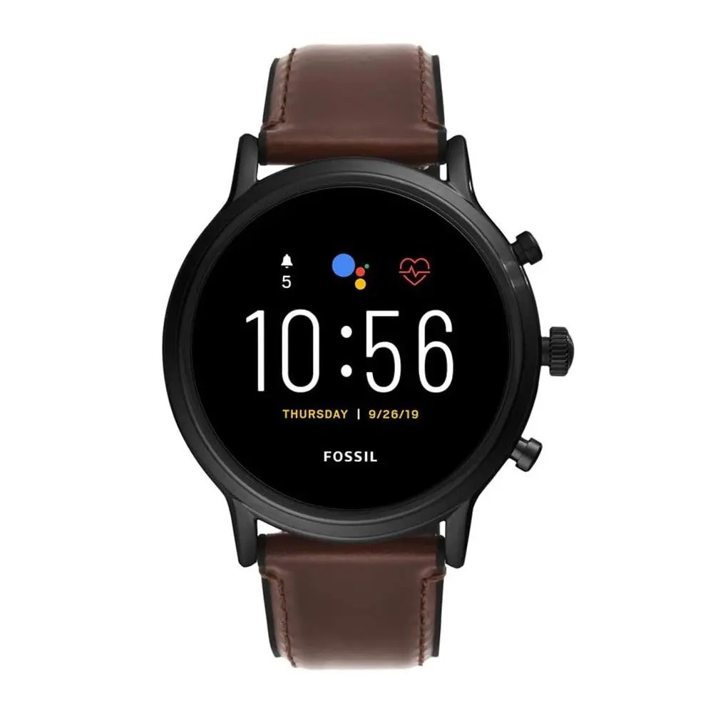 Fossil Gen 5 Carlyle Stainless Steel Smartwatch with Heart Rate – View 1