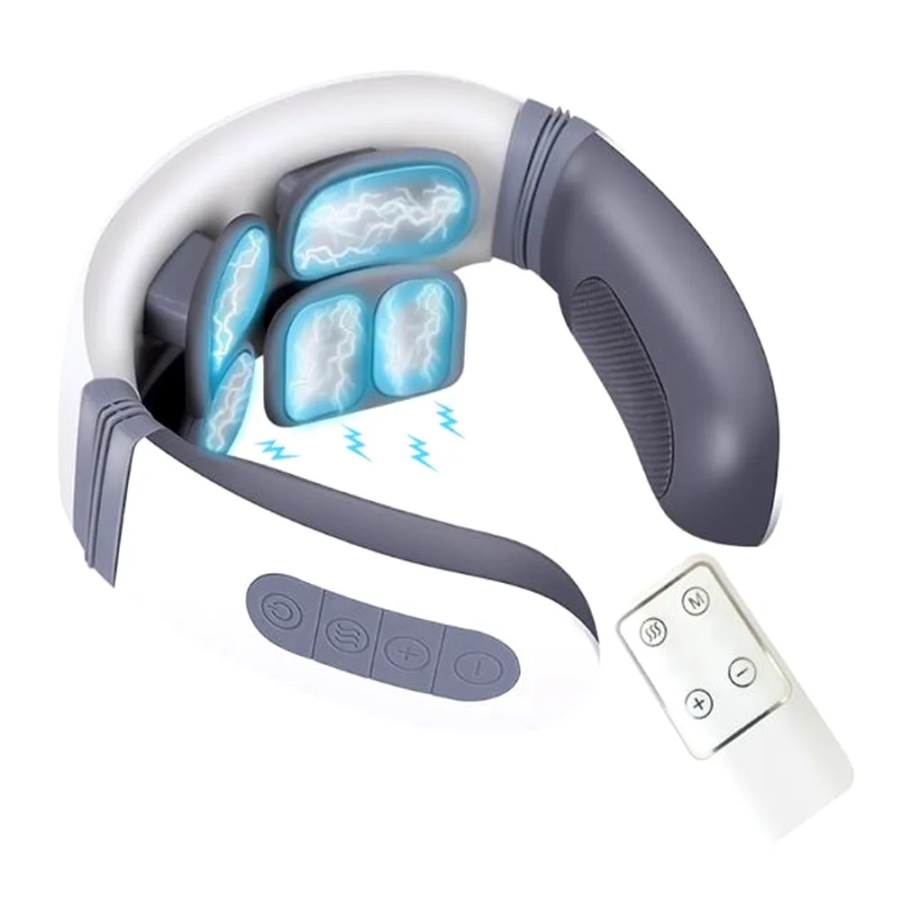 Neck 600 mAh Pain Relief Heating Therapy Massager with Remote Control – View 1