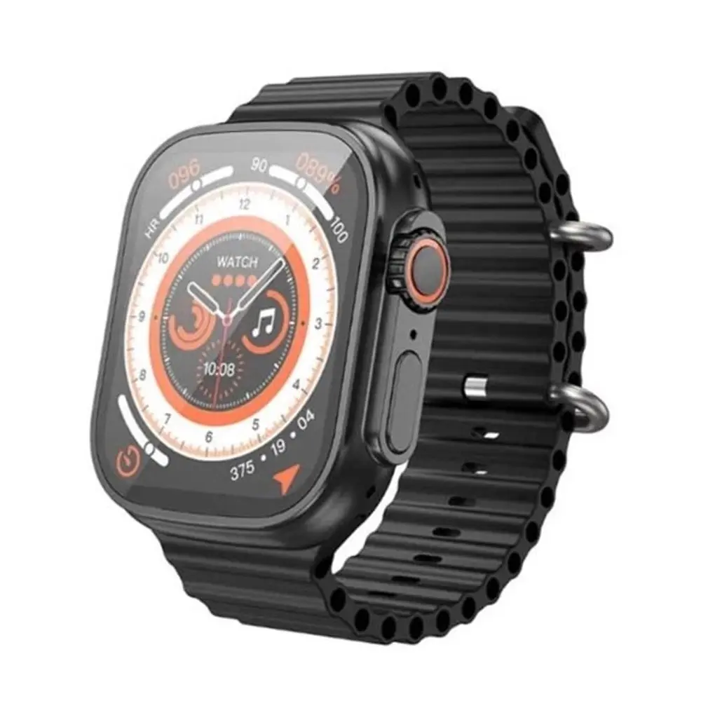 Hoco Y12 Ultra Bluetooth Calling Smart Watch – Color: Black – View 1
