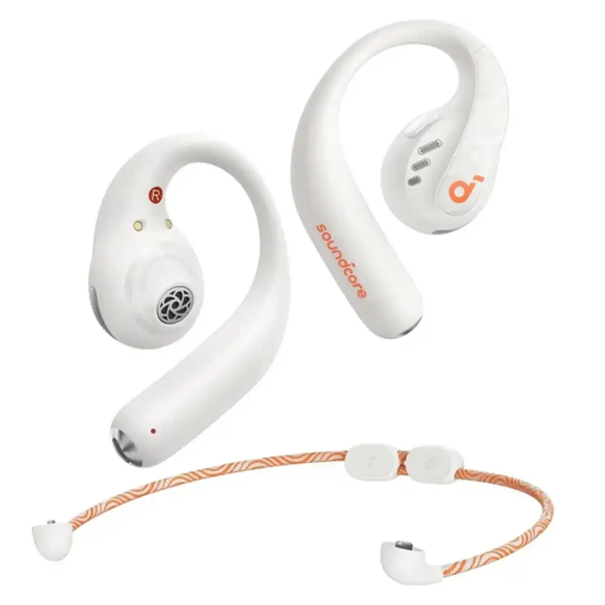 Anker AeroFit Pro Secure Earbuds – Color: White – View 1