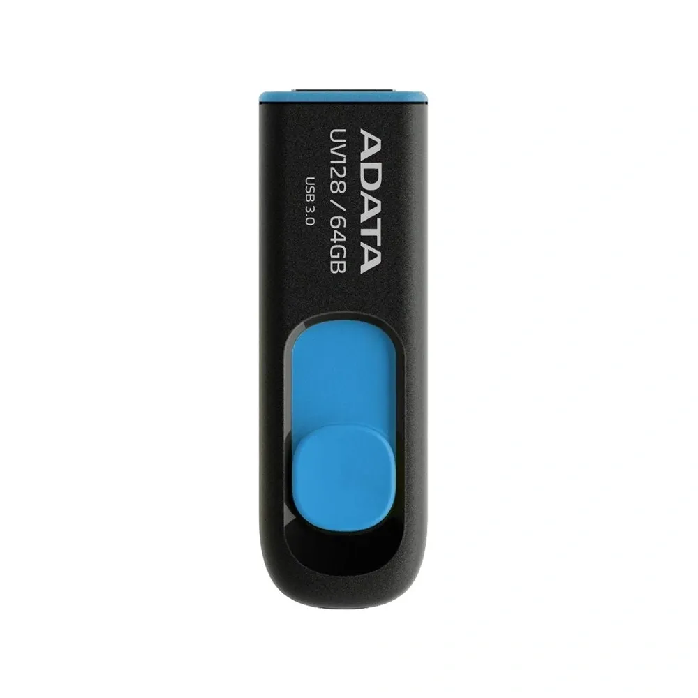 Adata UV128 64GB Black-Blue USB 3.2 Pen Drive – Storage Capacity: 256 GB – View 1