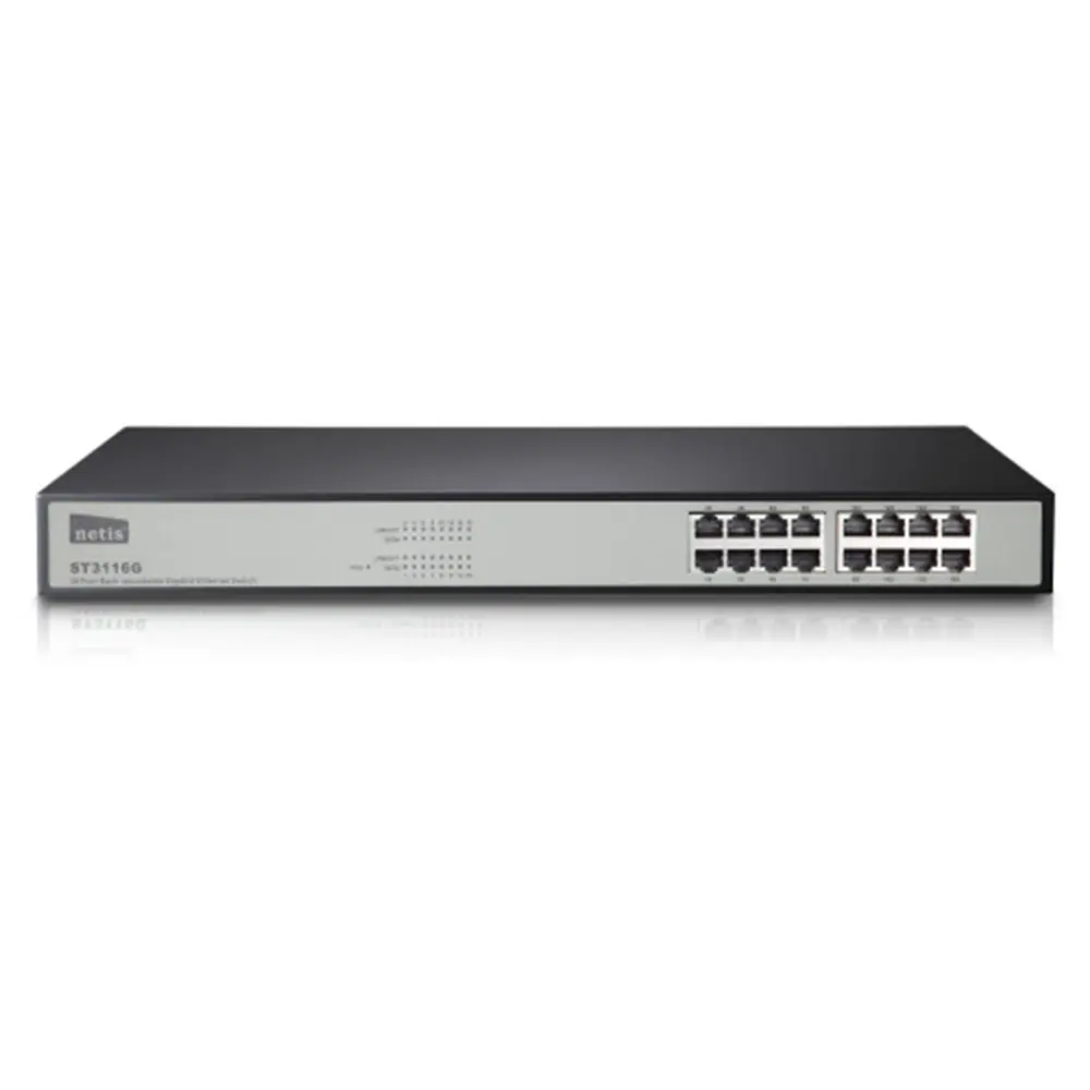 Netis ST3116G 16 Port Gigabit Ethernet Rackmount Switch – View 1