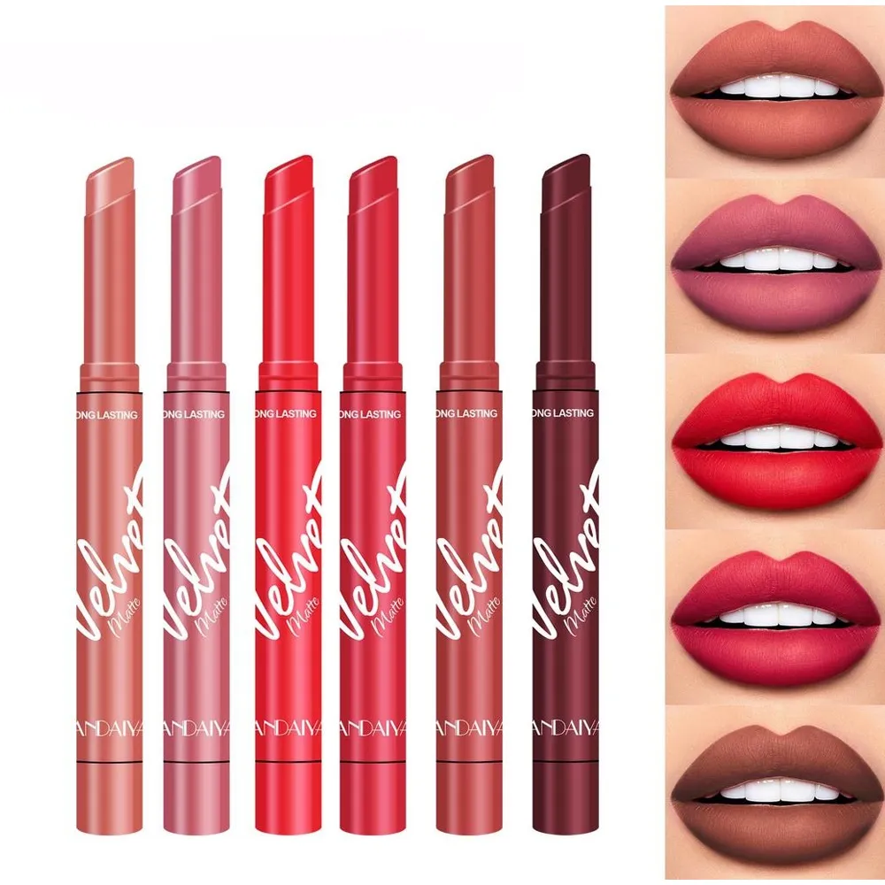 HANDAIYAN 8 Colors Matte Waterproof Velvet Nude Lipstick – View 1