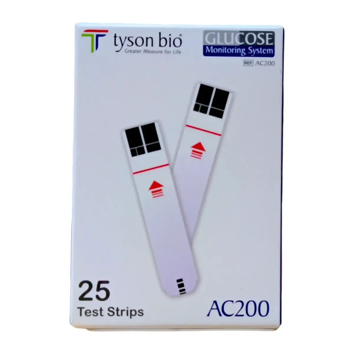 Tyson Bio AC200 Sensitive Blood Glucose Strips Pack – View 1