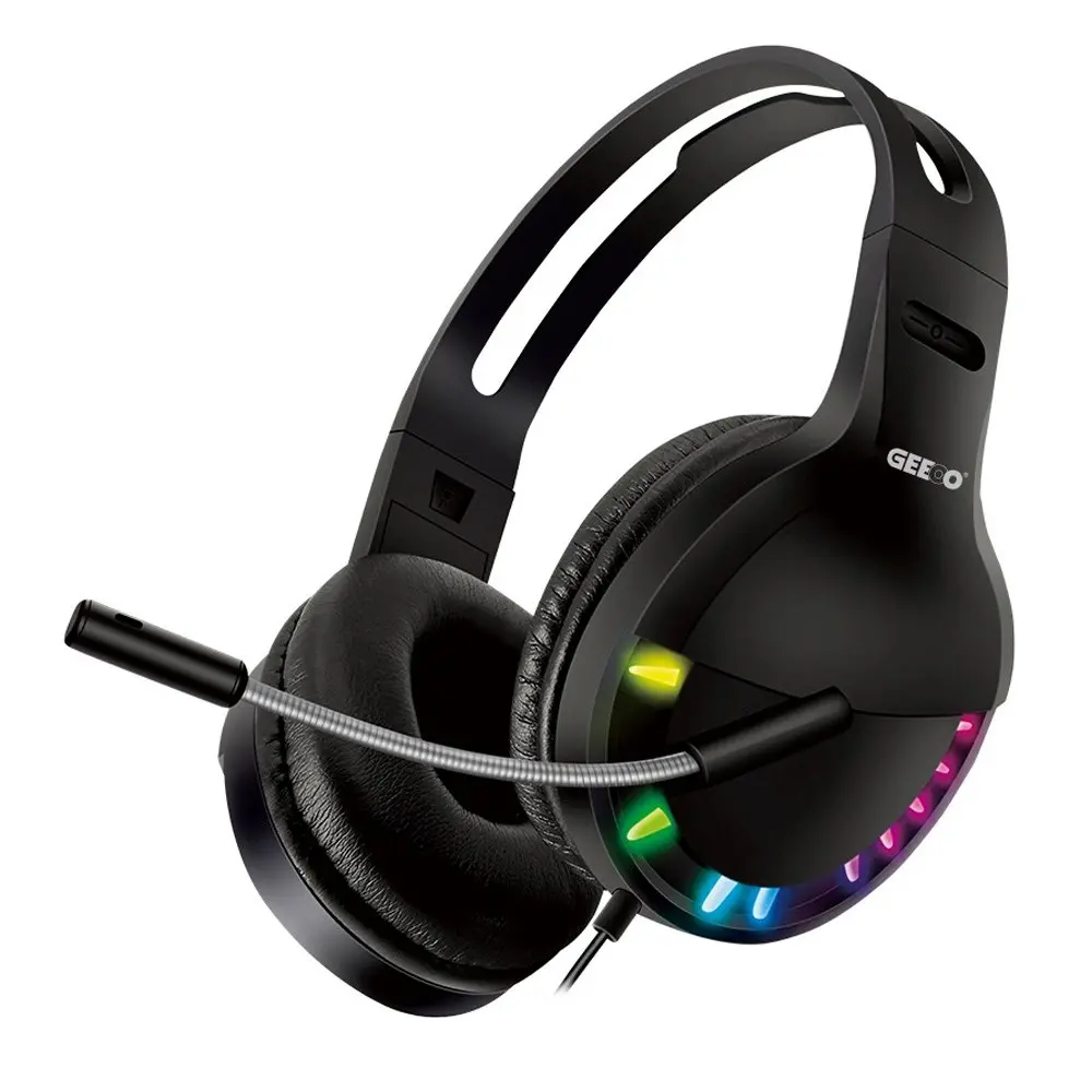 Geeoo H200 Pro RGB Colour Gaming Wired Headphone – View 1