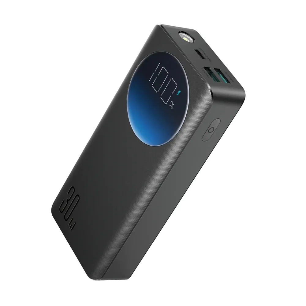 JOYROOM JR-PBF02 Digital Display And Built In Flashlight 30W Power Bank – View 1