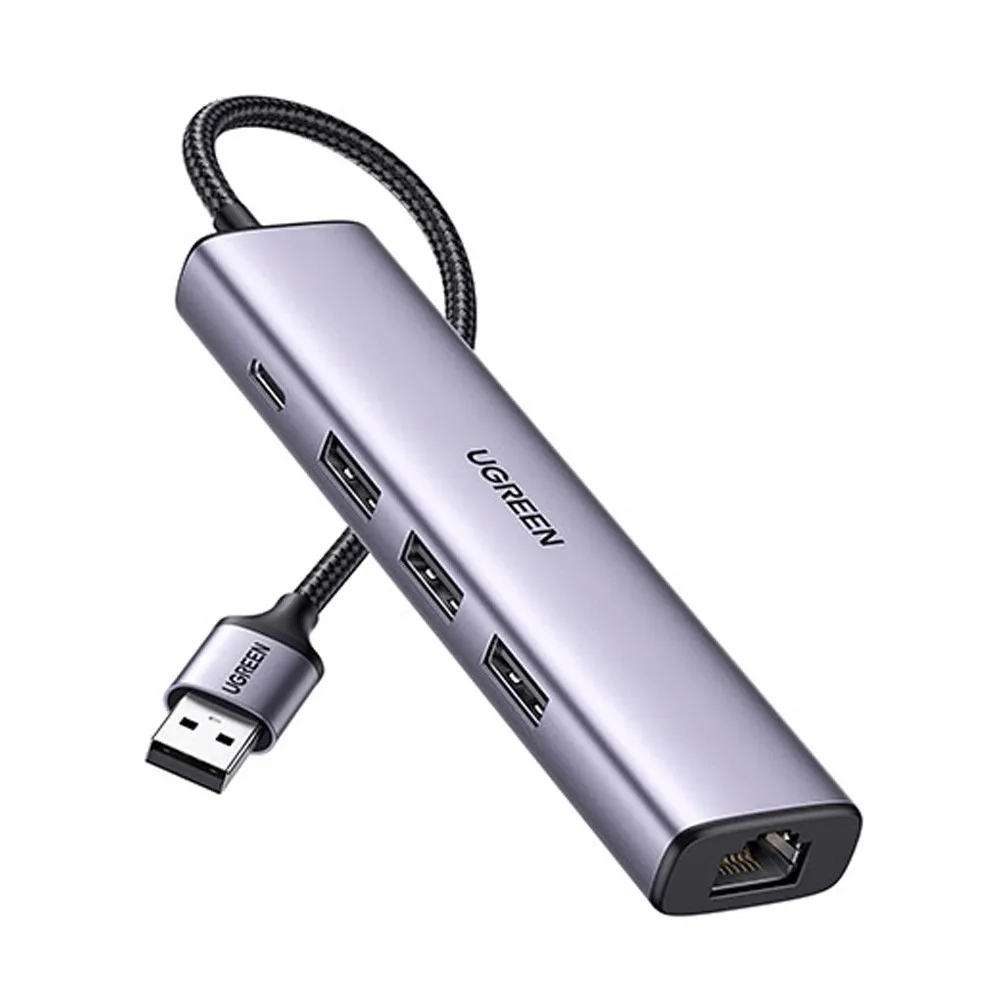 UGREEN CM475 4 in 1 Ethernet Adapter Hub – View 1