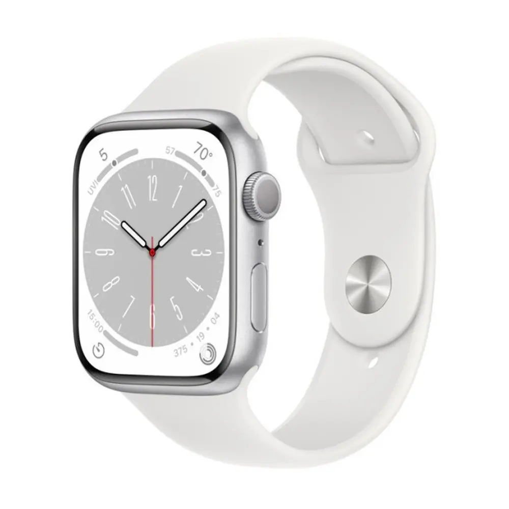 Apple Watch Series 8 GPS 41mm Retina LTPO OLED Smartwatch – Color: White – View 1