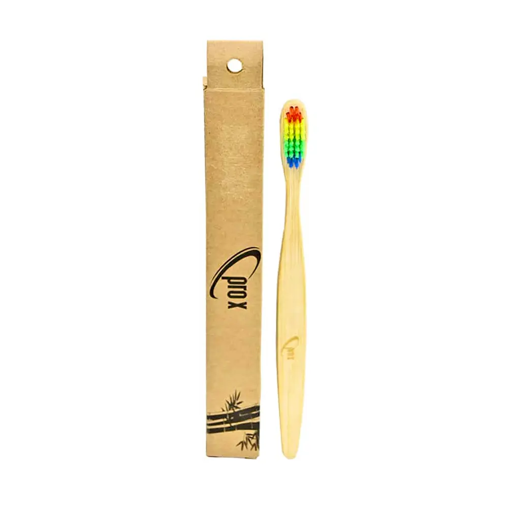 Proclean Regular AB-2043 Natural Bamboo Toothbrush Multi-Color – View 1