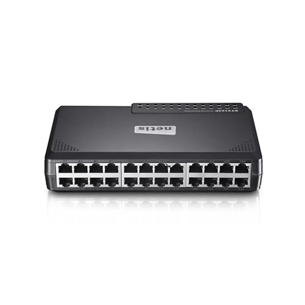 Netis ST3124P Unmanaged 24 Port Fast Ethernet Plastic Switch – View 1