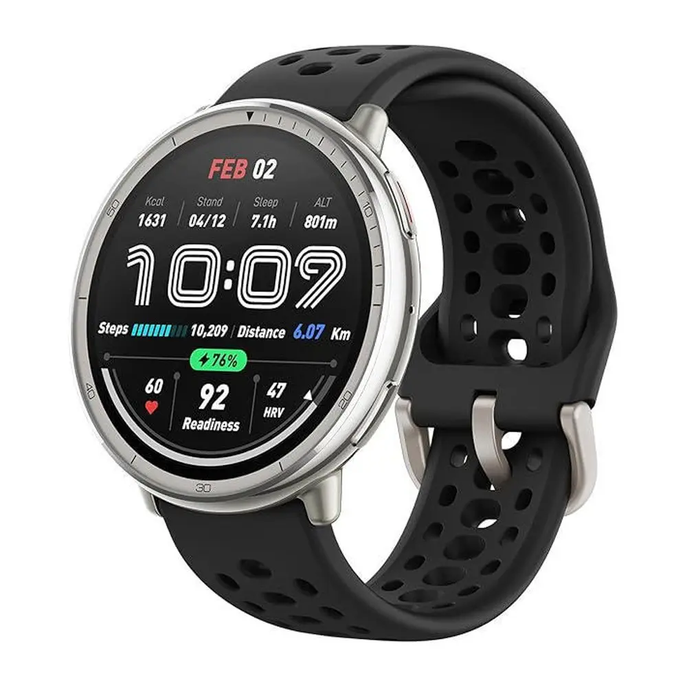 Amazfit Active 2 Bletooth Calling Smartwatch – Color: Black – View 1