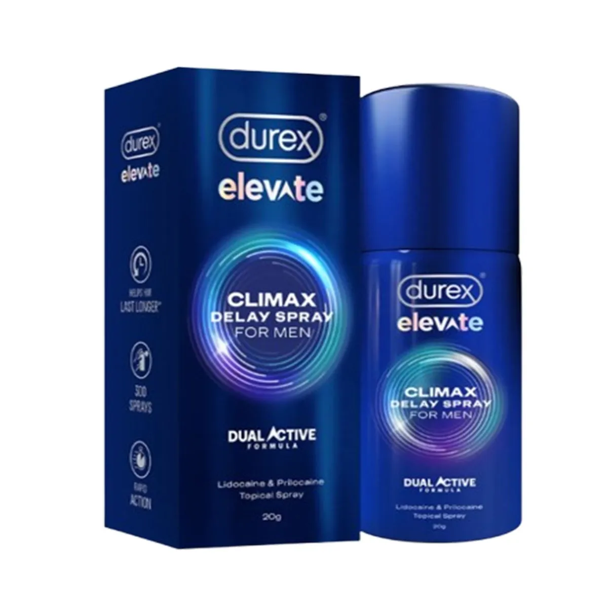 Durex Elevate Climax Delay Spray for Men – 20g Premature Ejaculation Solution – View 1