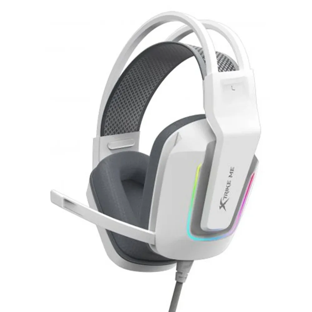 Xtrike Me GH-712 RGB Wired Gaming Headphone – Color: White – View 1