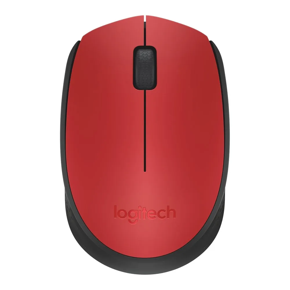 Logitech M170 Wireless Optical Mouse – Color: Red – View 1